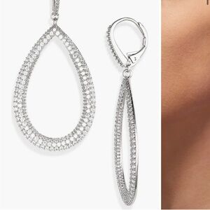 Nadri Crushed Teardrop Earrings